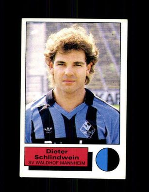 Dieter Schlindwein Waldhof Mannheim Panini Sammelbild 1986 Nr. 198