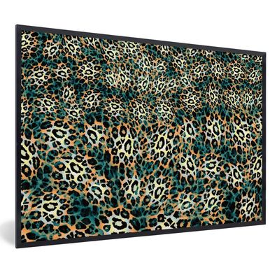 Poster - 120x80 cm - Leopardenmuster - Design - Tiere