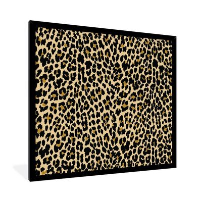 Poster - 40x40 cm - Panther Druck - Muster - Tiere