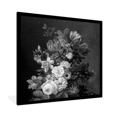 Poster - 40x40 cm - Stillleben mit Blumen - Gemälde von Eelke Jelles Eelkema -