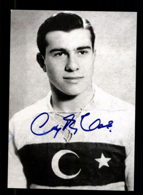 Coskun Tas Autogrammkarte Nationalmannschaftsspieler Türkei 50er Jahre Orig Sig