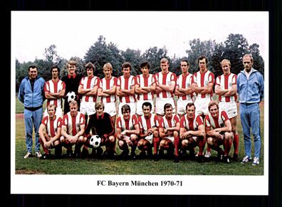 FC Bayern München Mannschaftskarte 1970-71