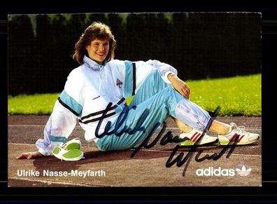 Ulrike Nasse Meyfarth Autogrammkarte Original Signiert Leichtathletik + A 222939