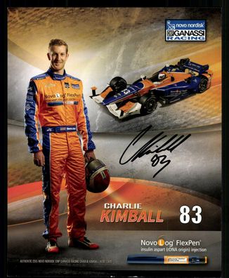 Charlie Kimball Autogrammkarte Original Signiert Motorsport + G 35761