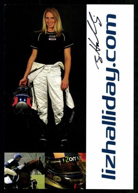 Lix Halliday Autogrammkarte Original Signiert Motorsport + G 35762