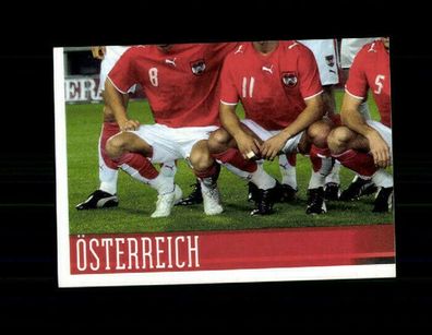Teil des Mannschaftsbildes Österreich Uefa Euro 2008 Panini Sammelbild Nr. 153