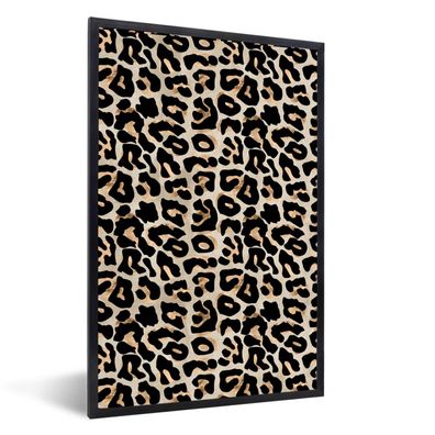 Poster - 60x90 cm - Panther Druck - Luxus - Gold