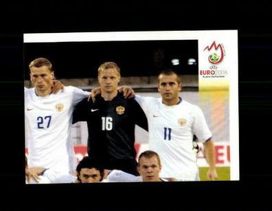 Teil des Mannschaftsbildes Russland Panini UEFA Euro 2008 Sammelbild Nr. 438