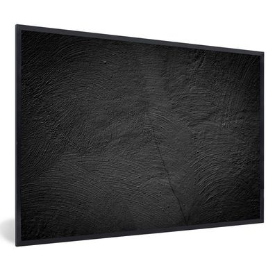 Poster - 60x40 cm - Betonstruktur - schwarz und weiß