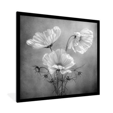 Poster - 40x40 cm - Blumen - Stillleben - Aquarell