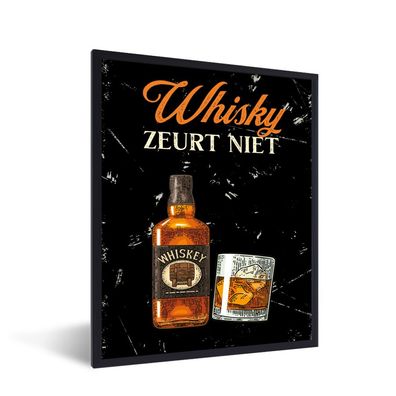 Poster - 60x80 cm - Whisky - Flasche - Jahrgang