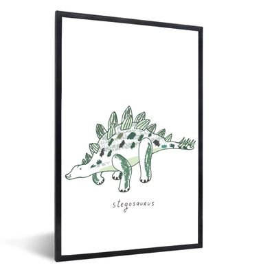 Poster - 20x30 cm - Kinderzimmer - Dinosaurier - Stegosaurus