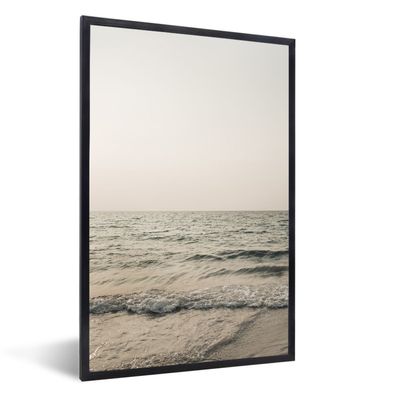 Poster - 20x30 cm - Sommer - Meer - Weiß