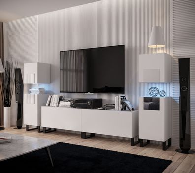 Future 90 Möbel für Wohnzimmer Wohnwand Mediawand Schrankwand Wohnschrank