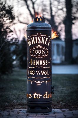 Feuerstelle Whiskey 100% Genuss Feuertonne Feuerflair