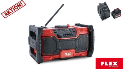 Flex Baustellenradio RD 230/18,0/10,8 mit Ladegerät + 1 Akku # 484.857