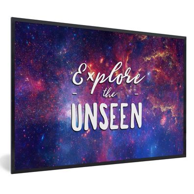 Poster - 30x20 cm - Universum - Sterne - Zitat