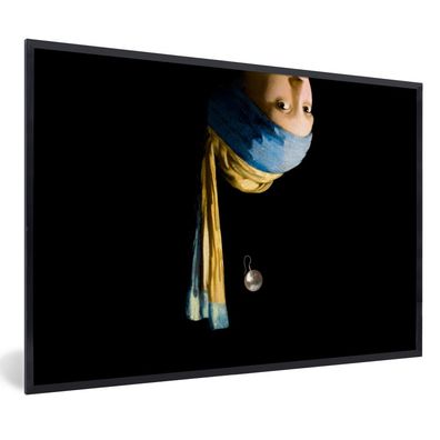 Poster - 120x80 cm - Das Mädchen mit dem Perlenohrring - Vermeer