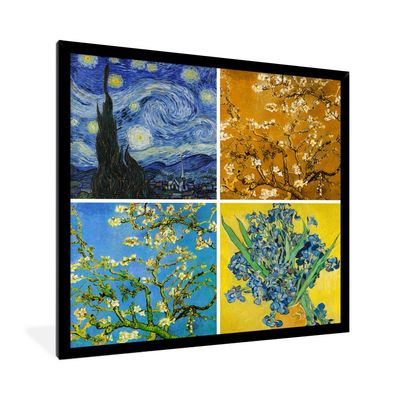 Poster - 40x40 cm - Van Gogh - Sternennacht - Collage