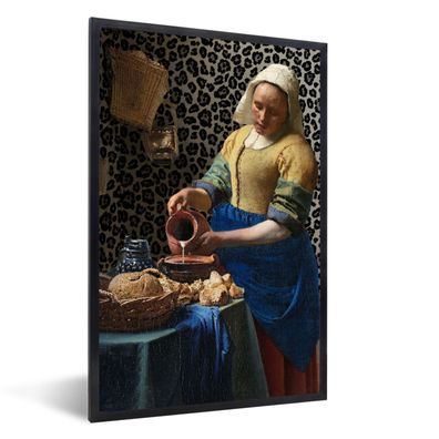 Poster - 20x30 cm - Milchmädchen - Pantherdruck - Vermeer