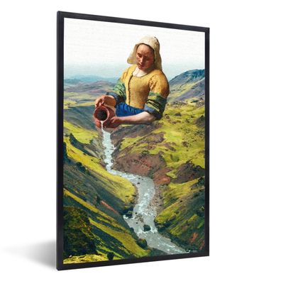 Poster - 80x120 cm - Milchmädchen - Natur - Vermeer