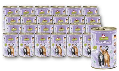 GranataPet ¦ Delicatessen - Ente & Geflügel - 24 x 400g ¦ nasses Katzenfutter in ...