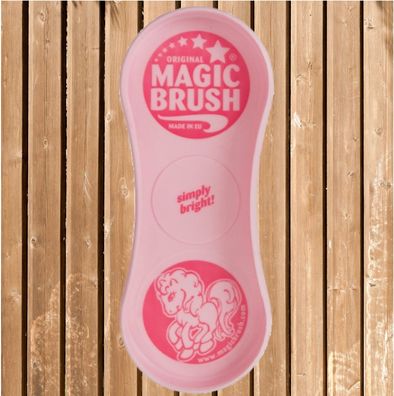 MagicBrush Pink Pony, Magic Brush einzeln, Wurzelbürste, Pferdepflegebürste