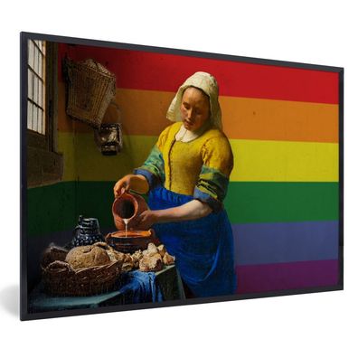 Poster - 90x60 cm - Milchmädchen - Vermeer - Stolz