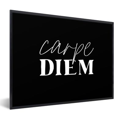 Poster - 40x30 cm - Carpe diem - Zitate - Leben