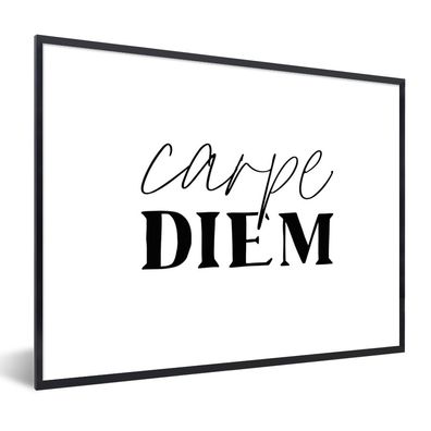 Poster - 40x30 cm - Carpe diem - Zitate - Kalligraphie