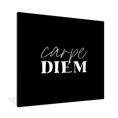 Poster - 40x40 cm - Carpe diem - Zitat - Leben