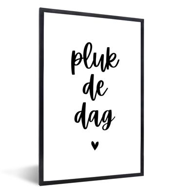 Poster - 40x60 cm - Zitate - Nutze den Tag - Leben