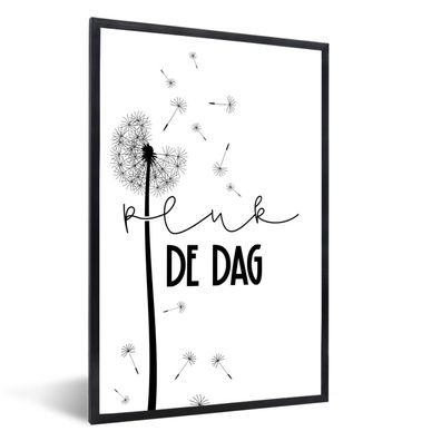 Poster - 60x90 cm - Zitate - Carpe diem - Löwenzahn