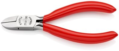 KNIPEX 77 01 130 Elektronik-Seitenschneider mit Kunststoff überzogen 130 mm