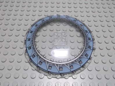 Lego 1 Schüssel Radar 10x10 transparent klar bedruckt 50990pb02 Set 7255