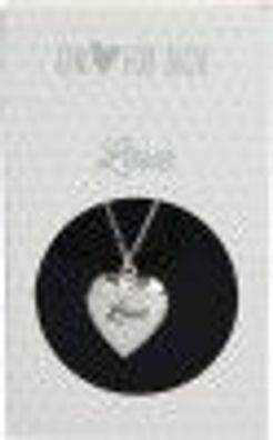 Depesche Halskette versilbert mit Herzanhänger zum Aufklappen - Herz-Halskette Nr.2 L