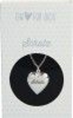Depesche Halskette versilbert mit Herzanhänger zum Aufklappen - Herz-Halskette Nr.4 S