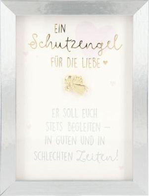 Spruch Komplimente im Bilderrahmen- Ein Schutzengel für die Liebe