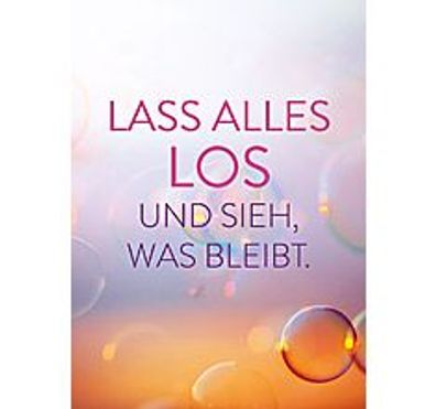 Groh Magnet mit witzigem Spruch Lass alles los und sieh, was bleibt