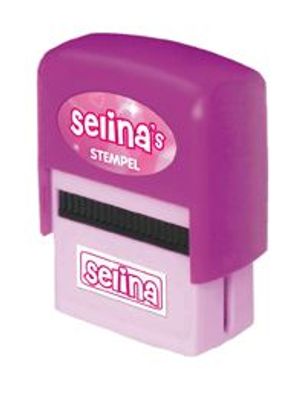 Kinderstempel mit Namen selina (klein geschrieben)