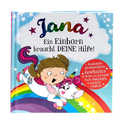 Das magische Maerchenbuch mit deinen Namen -Jana