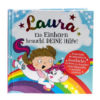 Das magische Maerchenbuch mit deinen Namen -Laura