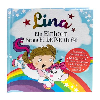 Das magische Maerchenbuch mit deinen Namen -Lina