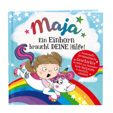 Das magische Maerchenbuch mit deinen Namen -Maja