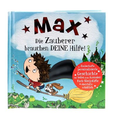 Das magische Maerchenbuch mit deinen Namen -Max