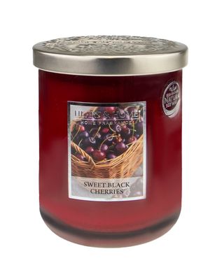 Heart & Home Grosse Duftkerze Süße Schwarzkirsche Sweet Black Cherries 340g Inhalt: