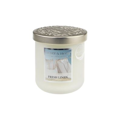 Heart & Home kleine Duftkerze Frisches Leinen- Fresh Linen 115g Inhalt: 0,115 Kilogr