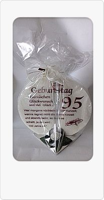 Geschenk Kerze 95 zum 95. Geburtstag 215g Grundpreis 139,30€/ kg