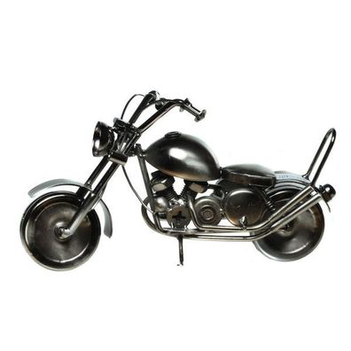 Deko Motorrad Chopper aus Metall