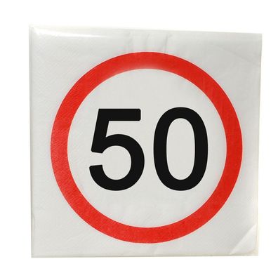 Servietten 50 - zum 50. Geburtstag 12-tlg. zum 50. Geburtstag